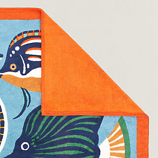 タオル HERMES Terry Beach Towels Traffic Jam beach towel - Orange | Hermès Canada
